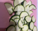 ズッキーニとスパムのクリーム煮作り方1写真