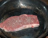 ビーフステーキ　マスタードソースサラダ添作り方4写真