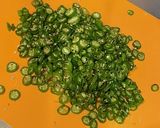 青唐辛子の 南蛮味噌作り方1写真