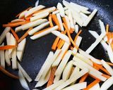 じゃがいも、人参、ピーマンのきんぴら作り方2写真