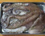 【油跳ね対策】釣りタコの唐揚げ作り方1写真
