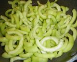 ヘビウリの佃煮風炒め物‥すき焼きのたれ味作り方4写真