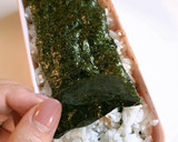 醤油染々～☆しらすおかかの二段のり弁♪作り方5写真