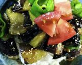 厨房ばあばぁ!茄子ピー丼。作り方4写真