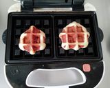 キウイと米粉入りベルギーワッフル作り方4写真