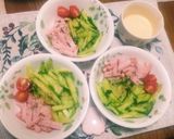 千切りハムと千切り胡瓜のサラダ作り方5写真