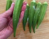 オクラの辛子マヨおかか和え作り方2写真
