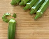 オクラの辛子マヨおかか和え作り方1写真