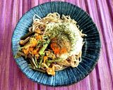 冷やし山菜とろろそば作り方3写真