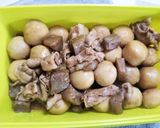里芋と豚バラこんにゃくの煮物作り方8写真