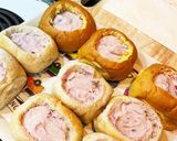 レシピ投稿祭　ベリーなチーズケーキパン作り方5写真