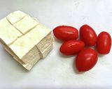 お豆腐とトマトで作る冷たいスープ作り方1写真