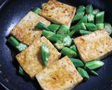 美味♪チョッとピリ辛♪豆腐とオクラの旨煮作り方6写真