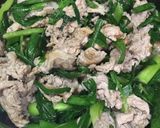 豚肉とにらの「粒みそ」炒め作り方5写真