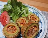 夏バテ対策にも!ゴーヤの豚キムチ詰フライ作り方7写真