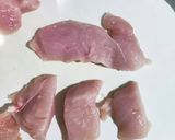 キウイ✕鶏胸肉でハニーマスタード風チキン作り方2写真