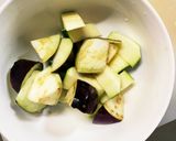 レンジ肉無豆腐甘辛ガーリック味野菜炒め作り方8写真