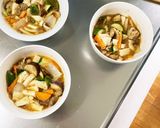 レンジ肉無豆腐甘辛ガーリック味野菜炒め作り方16写真