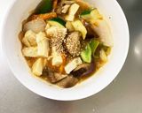 レンジ肉無豆腐甘辛ガーリック味野菜炒め作り方18写真