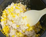 とうもろこしと鶏肉の炊き込みごはん作り方5写真