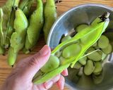 そら豆とグリーンピースの玄米薬膳ごはん作り方1写真