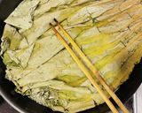 蓮の葉で炊く蓮の実とハトムギの玄米ごはん作り方1写真