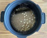 蓮の葉で炊く蓮の実とハトムギの玄米ごはん作り方3写真