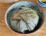 蓮の葉で炊く蓮の実とハトムギの玄米ごはん作り方6写真