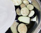 肉ダネ　からの　ナスの挟み揚げ作り方3写真