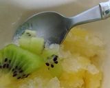 絶品キウイシロップのかき氷作り方3写真
