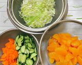 【保育園給食】みかん入りフレンチサラダ作り方1写真