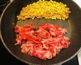とうもろこしと牛肉のピラフ☆作り方5写真