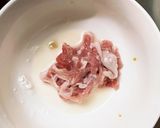 全てレンジもやし入ナポリタン味甘酢酢豚作り方1写真