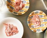 全てレンジもやし入ナポリタン味甘酢酢豚作り方2写真