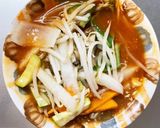 全てレンジもやし入ナポリタン味甘酢酢豚作り方13写真