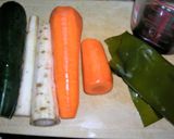ズッキーニと根菜の炊き合わせ。作り方1写真