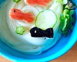 瓢箪の型で簡単♩カニカマ金魚そうめん作り方2写真