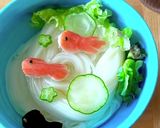 瓢箪の型で簡単♩カニカマ金魚そうめん作り方3写真