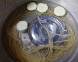 ヨウサマの減塩おやじの冷製モモのパスタ作り方2写真