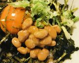 たまかけごはん●のりたま納豆丼作り方1写真
