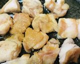 鶏肉のあまから炒め＆キャベツサラダの一品作り方2写真