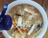 酸っぱ辛◎豆腐鶏ささみ酸辣スープ作り方25写真
