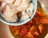 たことトマトのマリネdeそうめん作り方7写真