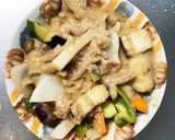 簡単きな粉ゴマだれ味豚こま大根青椒肉絲風作り方14写真