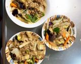 簡単きな粉ゴマだれ味豚こま大根青椒肉絲風作り方15写真
