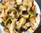簡単きな粉ゴマだれ味豚こま大根青椒肉絲風作り方16写真