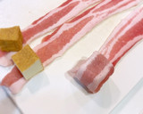 今井家の茄子と厚揚げの豚バラ巻の甘酢炒め作り方3写真