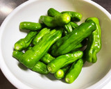 ししとうを鰹節と一緒に作り方1写真