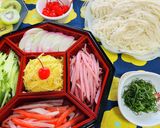 豪華な高知県素麺×キウィ ビタミンアップ作り方1写真