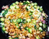 納豆オクラパスタ作り方5写真